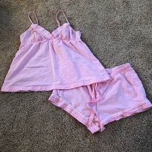 Victoria’s Secret Pink Dot 2 Pc Pajama Lounge Set